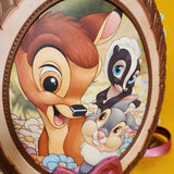 Loungefly Disney Bambi Thumper Flower Group Portrait Figural Mini Backpack