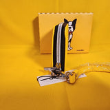 Marc Tetro Boston Terrier Yellow Dog Wallet Cardholder Wristlet