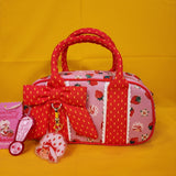 Whatever! Makes You Happy Strawberry Shortcake Mini Duffel Crossbody Bag