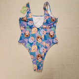 Cakeworthy Golden Girls Swim Suit Bathing Suit One Piece Purple AOP XLarge