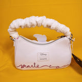 Loungefly Disney The Aristocats Marie Fuzzy Scrunchy Handle Crossbody Bag