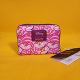 Loungefly Disney Alice In Wonderland Cheshire Cat Collage AOP Zip Wallet