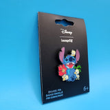 Loungefly Disney Lilo & Stitch Ducklings Ducks Stitch Floral Enamel Pin NEW