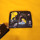 Alice In Wonderland Glow-In-The-Dark Zip Around Wallet