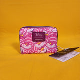 Loungefly Disney Alice In Wonderland Cheshire Cat Collage AOP Zip Wallet