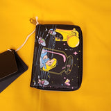 Alice In Wonderland Glow-In-The-Dark Zip Around Wallet