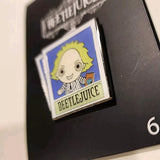 Beetlejuice Polaroid Portrait Enamel Pin