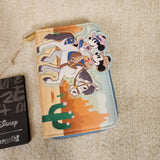 Western Mickey and Minnie Horse Ride Zip Around Wallet