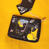 Alice In Wonderland Glow-In-The-Dark Zip Around Wallet