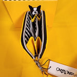 Marc Tetro Boston Terrier Yellow Dog Wallet Cardholder Wristlet