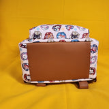 Loungefly Disney Cats Flower Portrait AOP Figaro Marie Dinah Mini Backpack