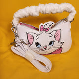 Loungefly Disney The Aristocats Marie Fuzzy Scrunchy Handle Crossbody Bag