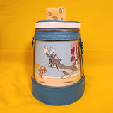 Tom and Jerry Chase Scene Spinning Bottle Cheese Crossbody Bag