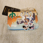 Western Mickey and Minnie Horse Ride Zip Around Wallet
