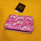 Loungefly Disney Alice In Wonderland Cheshire Cat Collage AOP Zip Wallet