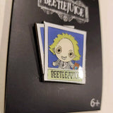 Beetlejuice Polaroid Portrait Enamel Pin