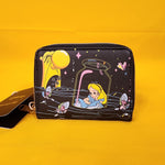 Alice In Wonderland Glow-In-The-Dark Zip Around Wallet