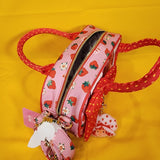 Whatever! Makes You Happy Strawberry Shortcake Mini Duffel Crossbody Bag