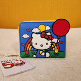 Hello Kitty 50th Anniversary Red Balloon Zip Around Wallet
