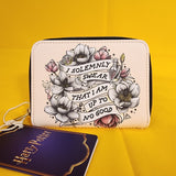 Harry Potter Marauder's Map Floral Zip Wallet