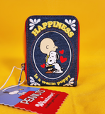 Whatever! Peanuts Snoopy “Happiness Is a Warm Puppy” Denim Accordion Wallet