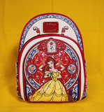 Loungefly Disney Beauty and the Beast Belle Stained Glass Portrait Mini Backpack