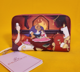 Loungefly Disney Princess Beauty and the Beast Fireplace Scene Zip Wallet