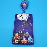 Loungefly Winnie the Pooh Trick or Treat Halloween Retractable Lanyard ID Holder