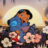 Loungefly Disney Lilo and Stitch Hugging Floral PVC Hibiscus LE Pin 3"
