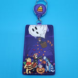 Loungefly Winnie the Pooh Trick or Treat Halloween Retractable Lanyard ID Holder