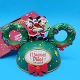 Disney Santa Mickey Minnie Mouse Ears Ornament Christmas Magical Place on Earth