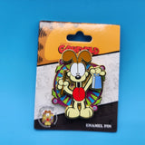 Garfield Odie Cowbell Music Spinning Wheel Enamel Pin Nickelodeon
