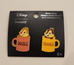 Chip N' Dale Double Trouble Coffee Mug Pin Set