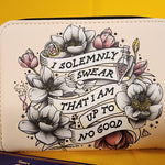 Harry Potter Marauder's Map Floral Zip Wallet
