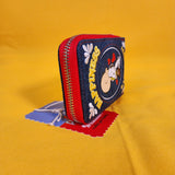 Whatever! Peanuts Snoopy “Happiness Is a Warm Puppy” Denim Accordion Wallet