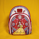 Loungefly Disney Beauty and the Beast Belle Stained Glass Portrait Mini Backpack