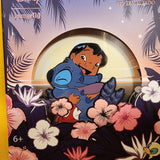 Loungefly Disney Lilo and Stitch Hugging Floral PVC Hibiscus LE Pin 3"