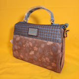 Disney Loungefly Lilo & Stitch Suede Autumn Fall Leaves Crossbody Handbag