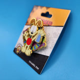 Garfield Odie Cowbell Music Spinning Wheel Enamel Pin Nickelodeon