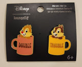 Chip N' Dale Double Trouble Coffee Mug Pin Set