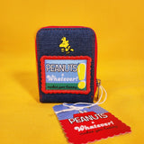 Whatever! Peanuts Snoopy “Happiness Is a Warm Puppy” Denim Accordion Wallet