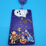 Loungefly Winnie the Pooh Trick or Treat Halloween Retractable Lanyard ID Holder