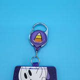 Loungefly Winnie the Pooh Trick or Treat Halloween Retractable Lanyard ID Holder