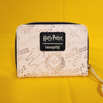 Harry Potter Marauder's Map Floral Zip Wallet