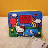 Hello Kitty 50th Anniversary Red Balloon Zip Around Wallet