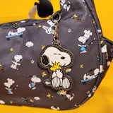 Peanuts Snoopy & Woodstock Icons AOP Nylon Shoulder Bag Purse Charm NEW