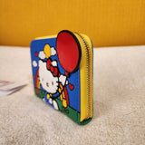 Hello Kitty 50th Anniversary Red Balloon Zip Around Wallet