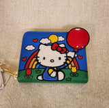 Hello Kitty 50th Anniversary Red Balloon Zip Around Wallet