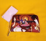Loungefly Disney Princess Beauty and the Beast Fireplace Scene Zip Wallet