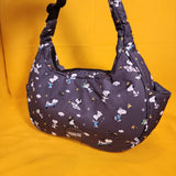 Peanuts Snoopy & Woodstock Icons AOP Nylon Shoulder Bag Purse Charm NEW